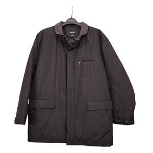 Aberdeen Collection | Men's Winter Coat Parka Front Zip/Snap Black | Size XL